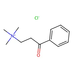(2-Benzoylethyl)trimethylammonium structure