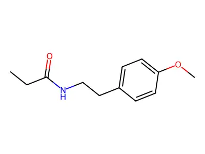 N-[2-(4-methoxyphenyl)ethyl]propanamide structure