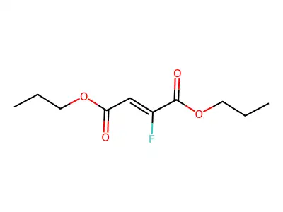 dipropyl (Z)-2-fluorobut-2-enedioate structure