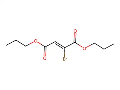 dipropyl (Z)-2-bromobut-2-enedioate structure