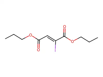 dipropyl (Z)-2-iodobut-2-enedioate structure