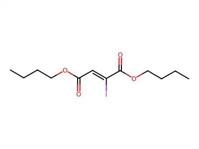 Dibutyl (2Z)-2-iodobut-2-enedioate structure
