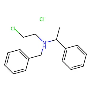 N-Benzyl-N-(2-chloroethyl)-1-phenylethan-1-amine--hydrogen chloride (1/1) structure