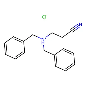 3-(Dibenzylamino)propanenitrile--hydrogen chloride (1/1) structure