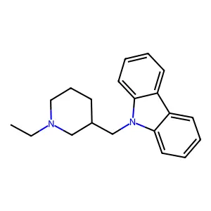 Carbazole, 9-(1-ethyl-3-piperidyl)methyl- structure
