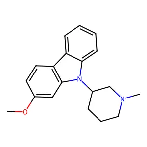 2-Methoxy-9-(1-methylpiperidin-3-yl)-9H-carbazole structure