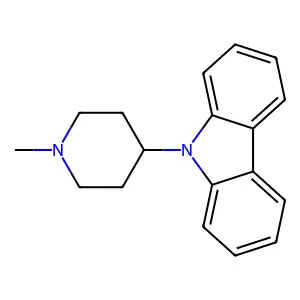 Carbazole, 9-(1-methyl-4-piperidyl)- structure
