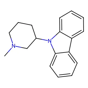 9-(1-Methylpiperidin-3-yl)-9H-carbazole structure