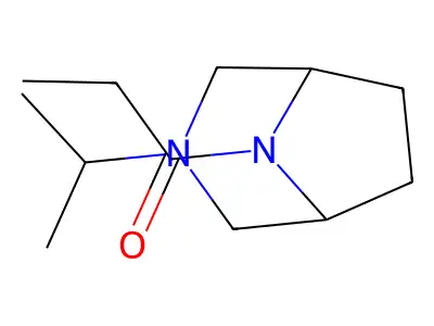 3-Isopropyl-8-propionyl-3,8-diazabicyclo(3.2.1)octane structure