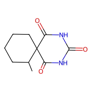2,4-Diazaspiro(5.5)undecane-1,3,5-trione, 7-methyl- structure
