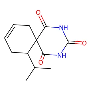 11-Isopropyl-2,4-diazaspiro(5.5)undec-8-ene-1,3,5-trione structure