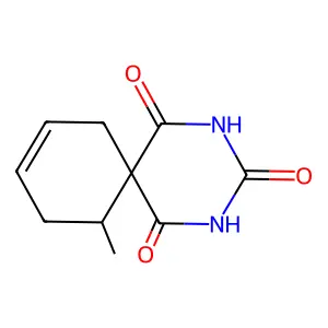 2,4-Diazaspiro(5.5)undec-8-ene-1,3,5-trione, 11-methyl- structure