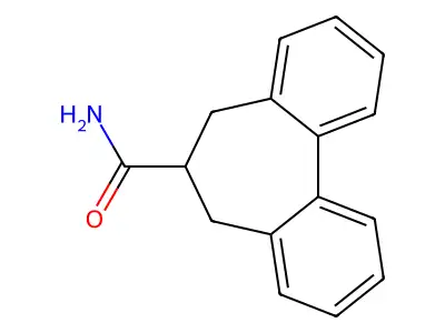 6H-Dibenzo(a,c)cycloheptene-6-carboxamide, 5,7-dihydro- structure