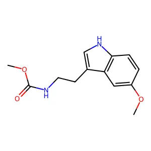 methyl N-[2-(5-methoxy-1H-indol-3-yl)ethyl]carbamate structure