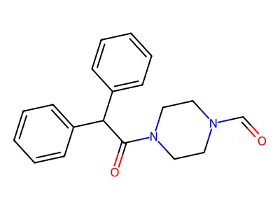 4-(Diphenylacetyl)piperazine-1-carbaldehyde structure