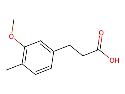 3-(3-Methoxy-4-methylphenyl)propanoic acid structure
