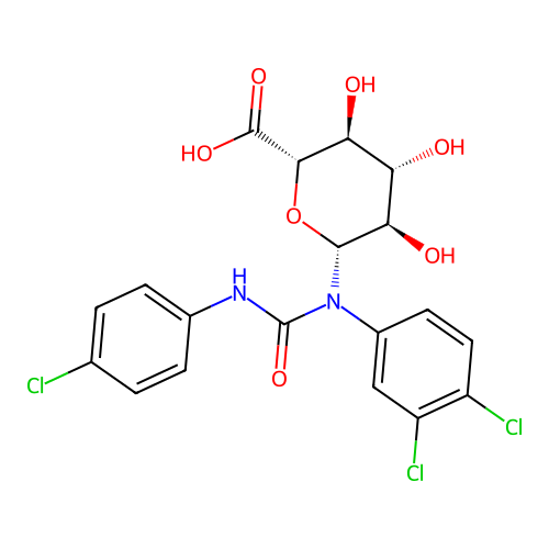 N-Glucuronide-triclocarban structure