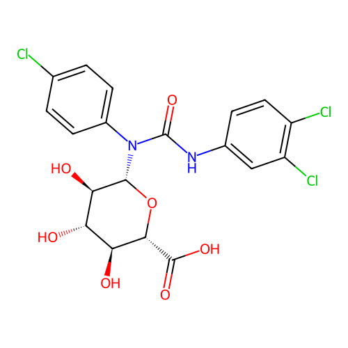 N'-Glucuronide-triclocarban structure
