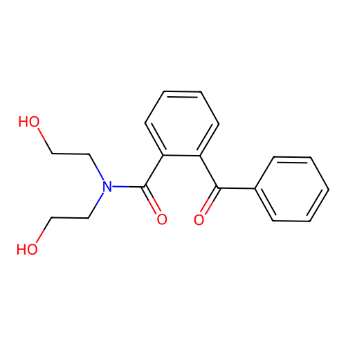 2-Benzoyl-n,n-bis(2-hydroxyethyl)benzamide structure