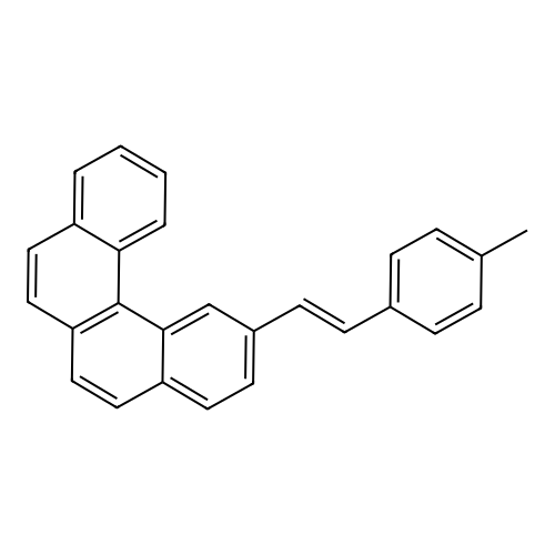 2-[2-(4-Methylphenyl)ethenyl]benzo[c]phenanthrene structure