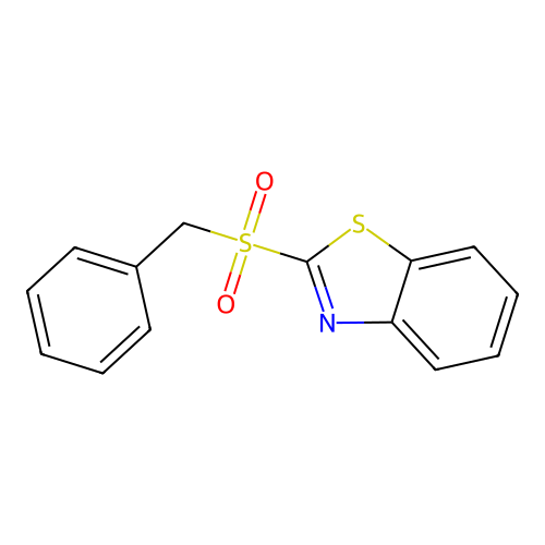 Benzothiazole, 2-[(phenylmethyl)sulfonyl]- structure