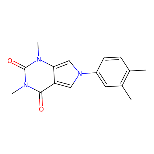 6-(3,4-dimethylphenyl)-1,3-dimethyl-1H-pyrrolo[3,4-d]pyrimidine-2,4(3H,6H)-dione structure