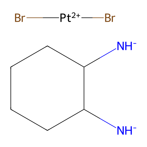 (2-Azanidylcyclohexyl)azanide;dibromoplatinum(2+) structure