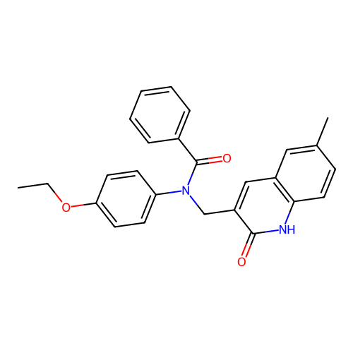 N-(4-ethoxyphenyl)-N-((2-hydroxy-6-methylquinolin-3-yl)methyl)benzamide structure