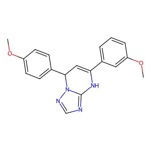 5-(3-methoxyphenyl)-7-(4-methoxyphenyl)-3,7-dihydro[1,2,4]triazolo[1,5-a]pyrimidine structure