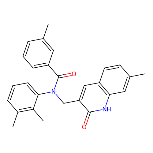 N-(2,3-dimethylphenyl)-N-((2-hydroxy-7-methylquinolin-3-yl)methyl)-3-methylbenzamide structure