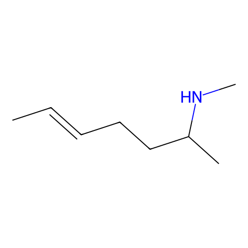 4-Hexenylamine, N,1-dimethyl- structure