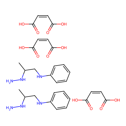 Hydrazine, ((1-phenylaminomethyl)ethyl)-, maleate (2:3) structure
