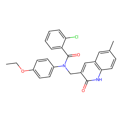 2-chloro-N-(4-ethoxyphenyl)-N-((2-hydroxy-6-methylquinolin-3-yl)methyl)benzamide structure