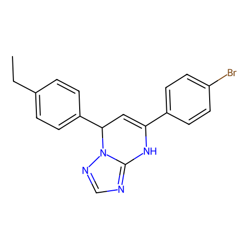 5-(4-Bromophenyl)-7-(4-ethylphenyl)-3,7-dihydro[1,2,4]triazolo[1,5-a]pyrimidine structure