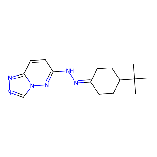 6-[2-(4-Tert-butylcyclohexylidene)hydrazinyl][1,2,4]triazolo[4,3-b]pyridazine structure