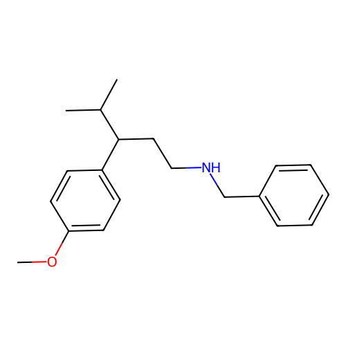 N-benzyl-3-(4-methoxyphenyl)-4-methylpentan-1-amine structure