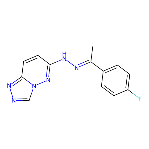 C13H11FN6 structure