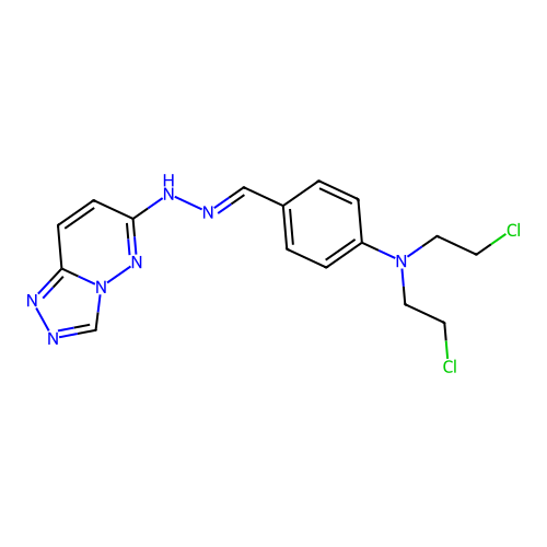 C16H17Cl2N7 structure