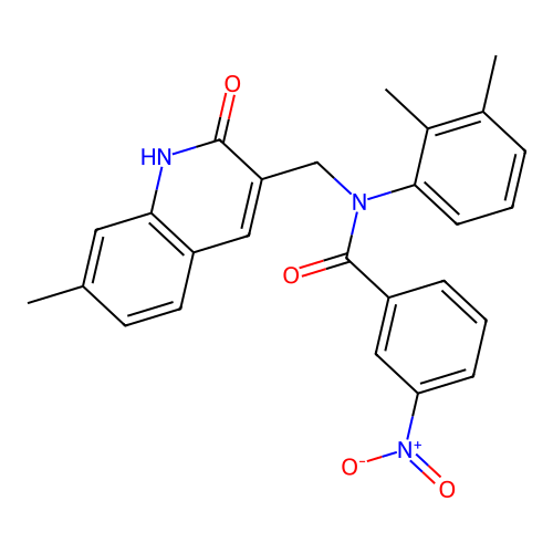N-(2,3-dimethylphenyl)-N-((2-hydroxy-7-methylquinolin-3-yl)methyl)-3-nitrobenzamide structure