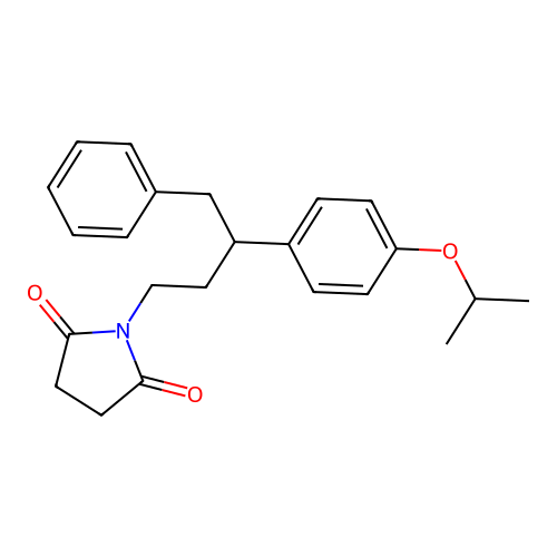 1-(3-(4-Isopropoxyphenyl)-4-phenylbutyl)pyrrolidine-2,5-dione structure