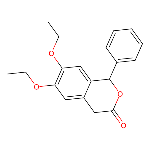6,7-Diethoxy-1-phenylisochroman-3-one structure