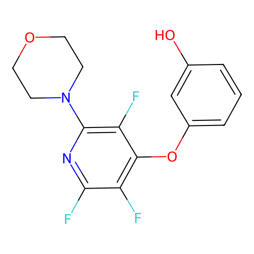 3-{[2,3,5-Trifluoro-6-(morpholin-4-yl)pyridin-4-yl]oxy}phenol structure