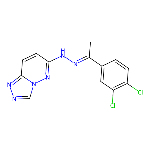 C13H10Cl2N6 structure