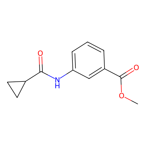 Methyl 3-[(cyclopropylcarbonyl)amino]benzoate structure