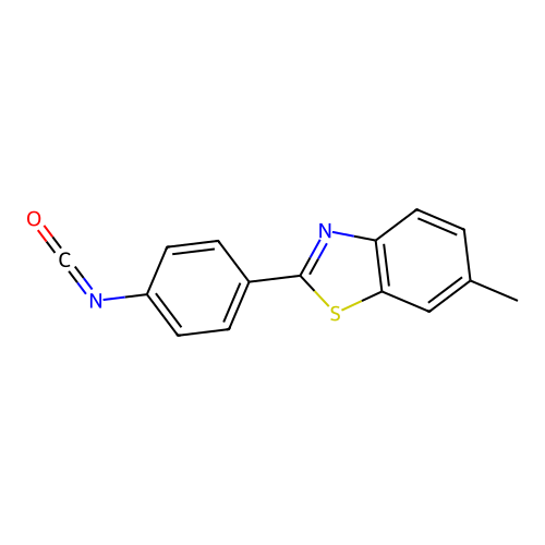 4-(6-Methyl-2-benzothiazolyl)phenyl isocyanate structure