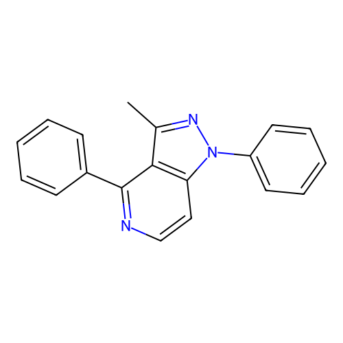 3-Methyl-1,4-diphenylpyrazolo[4,5-c]pyridine structure
