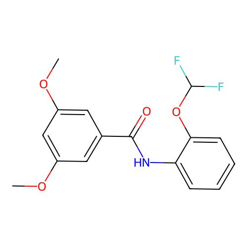 N-[2-(difluoromethoxy)phenyl]-3,5-dimethoxybenzamide structure