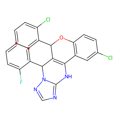 C24H15Cl2FN4O structure