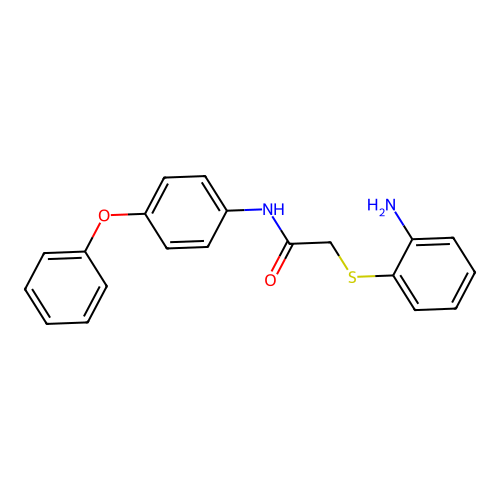 2-[(2-aminophenyl)sulfanyl]-N-(4-phenoxyphenyl)acetamide structure