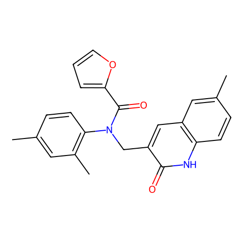 N-(2,4-dimethylphenyl)-N-((2-hydroxy-6-methylquinolin-3-yl)methyl)furan-2-carboxamide structure